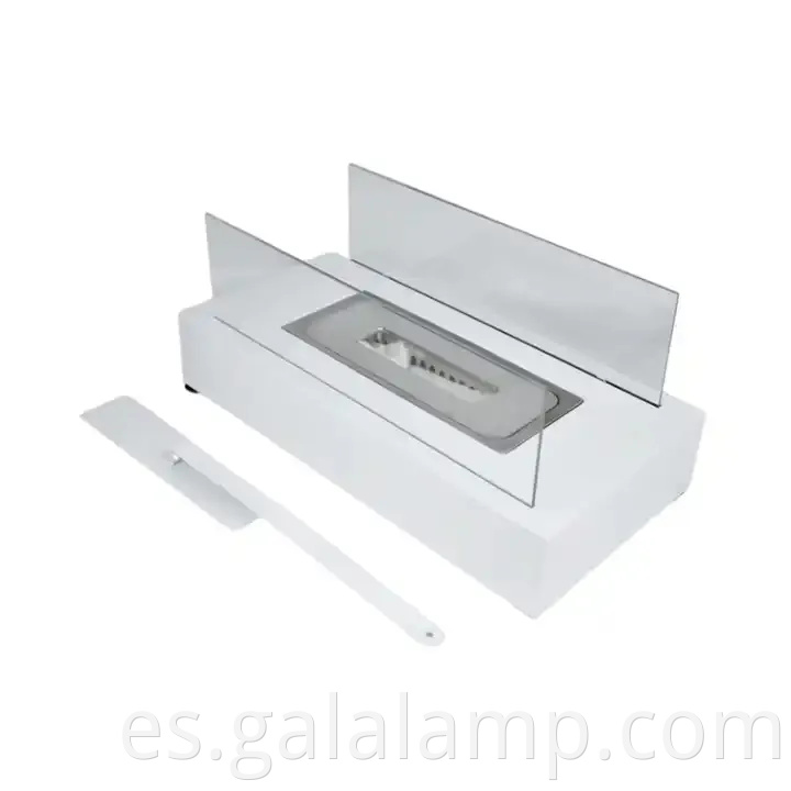 Luz de mesa de chimenea de bioetanol sin lámpara de requisito de ventilación